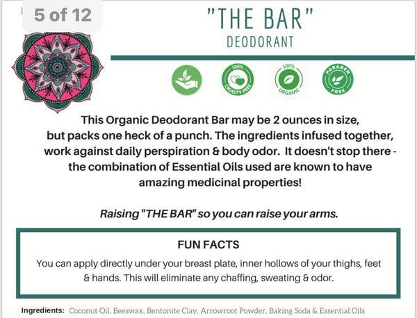 The Deodorant Bar - Jasmine/Bergamot